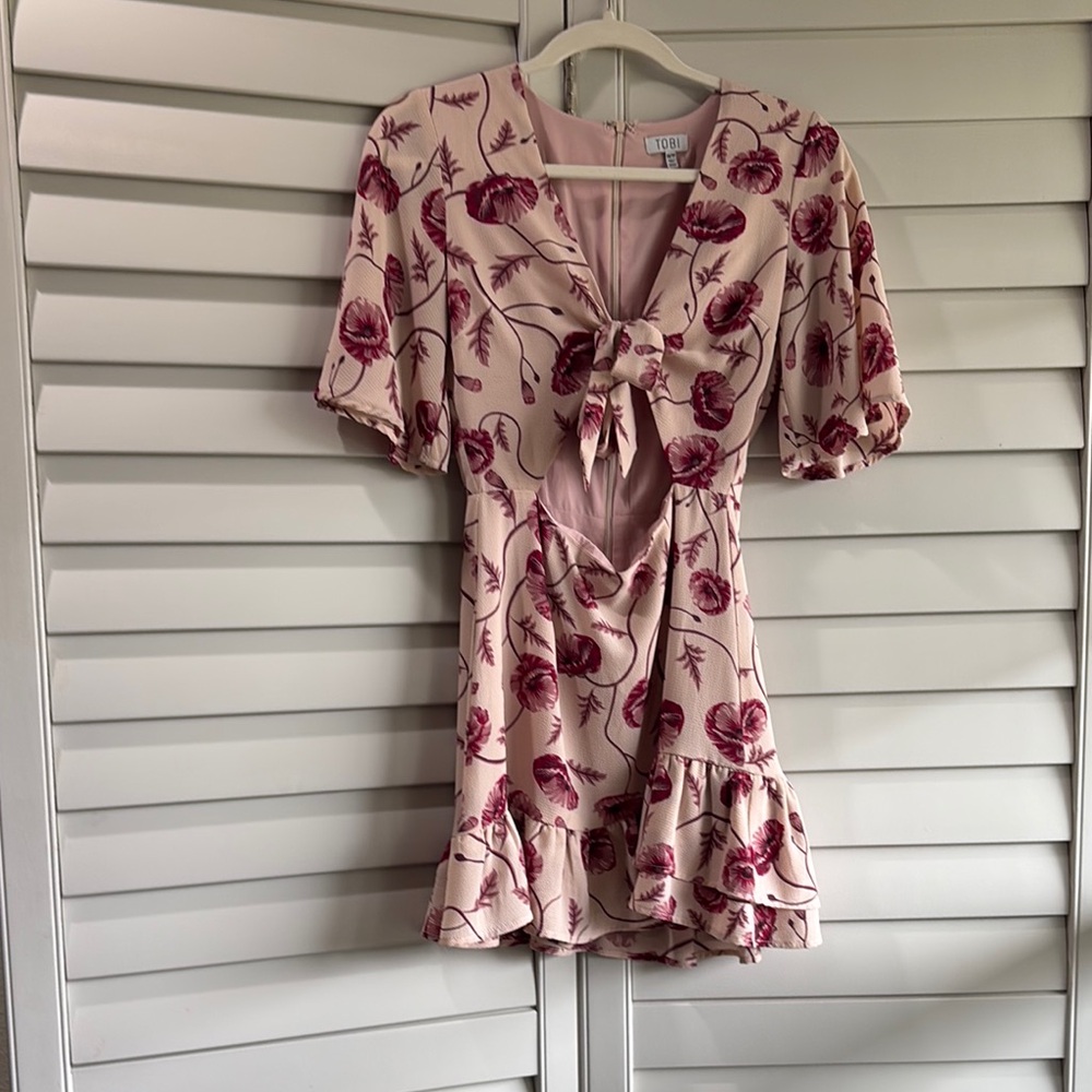 Tobi Floral Tie-Front Dress